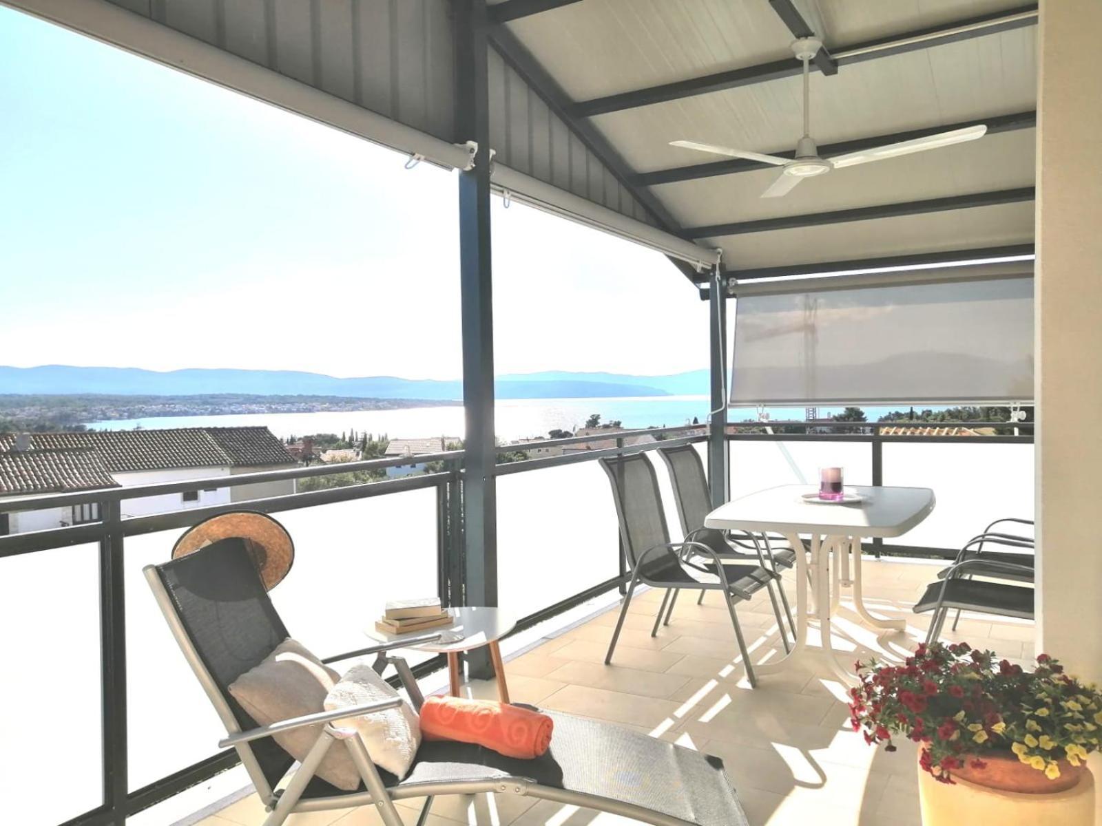 Lovely Sea View House 2 In Malinska Island Krk Eksteriør bilde
